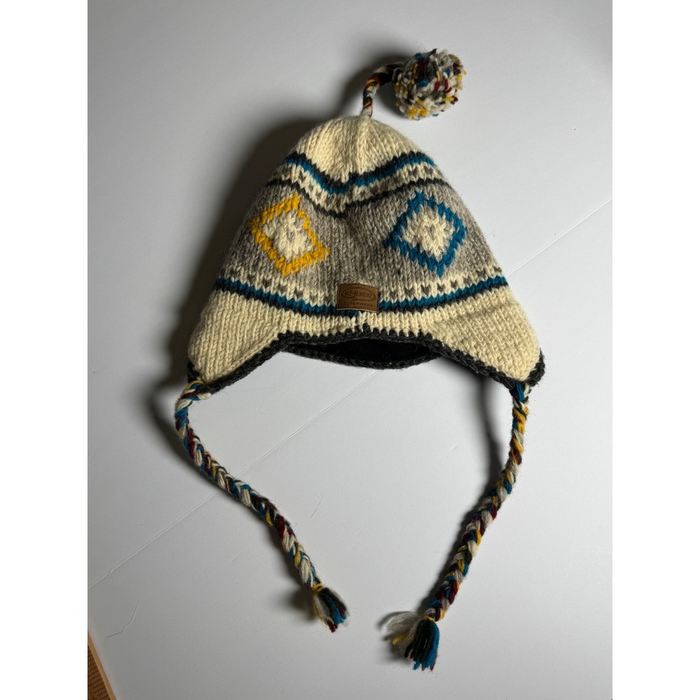 Kyber Nordic Wool Fleece Lined Earflap Hat Mens Gorpcore Boho Winter